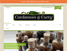 Tablet Screenshot of cardamomandcurry.com